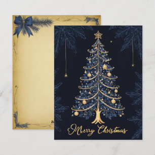 Elegant Christmas Tree Candle and Gift Card