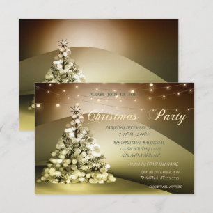 Elegant Christmas Tree Company Christmas Party Invitation