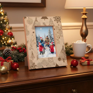 "Elegant Christmas Tree – Festive Holiday Desk Pho Etched Frames