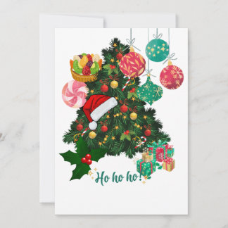 Elegant Christmas Tree Greeting Card | Festive 