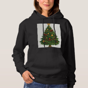 Elegant Christmas Tree Hoodie for Women   Festive 