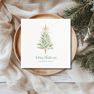 Elegant Christmas Tree  Napkin