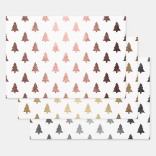 Elegant Christmas tree pattern   Wrapping Paper Sheet