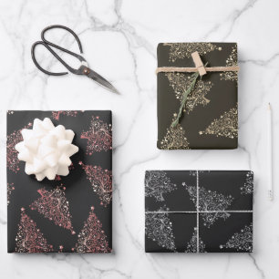 Elegant Christmas tree pattern   Wrapping Paper Sheet