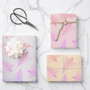 Elegant Christmas tree pattern    Wrapping Paper Sheet