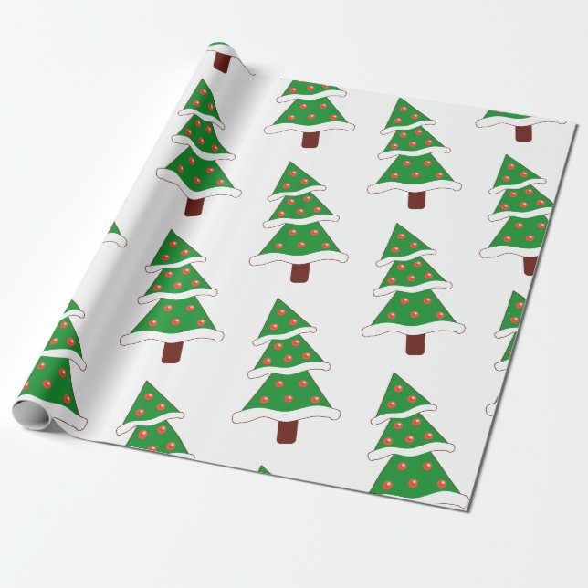 Elegant Christmas Tree wrapping paper! Wrapping Paper (Unrolled)