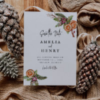 Elegant Christmas Wedding Save The Date