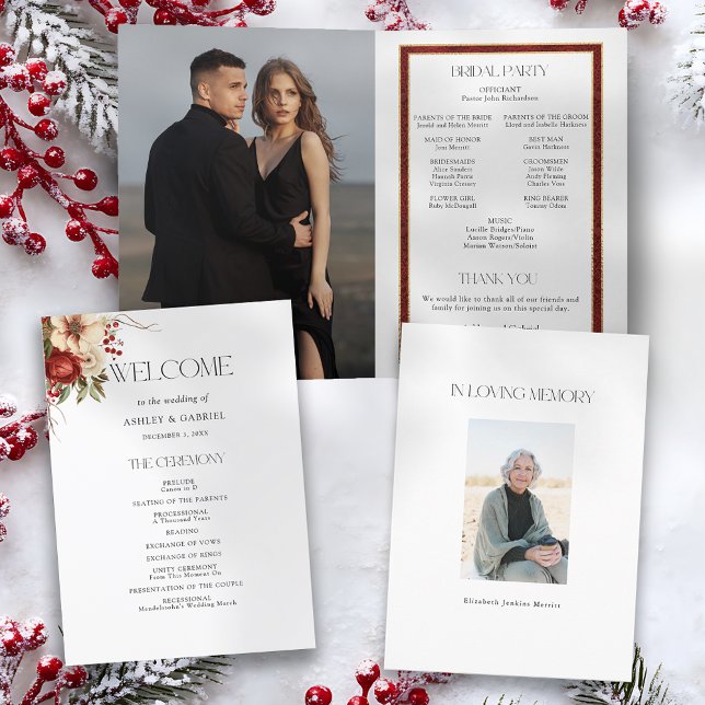 Elegant Christmas Winter Floral Program (Creator Uploaded)