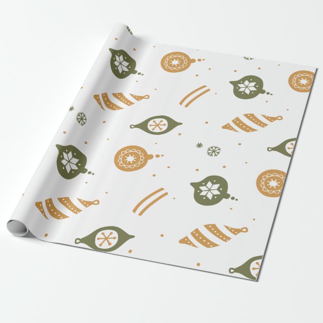 Elegant Christmas wrapping paper (Unrolled)