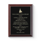 Elegant Church Member Gold Steeple Award