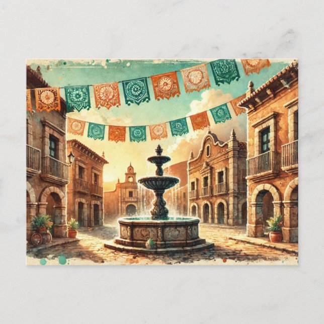  elegant Cinco de Mayo Postcard (Front)