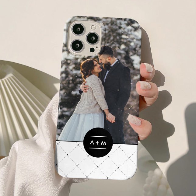 Elegant Circle Monogram Case-Mate iPhone Case (Creator Uploaded)