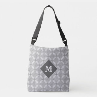 Elegant Circles and Silver Dots Crossbody Bag