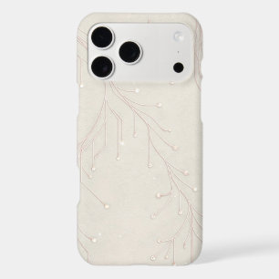 Elegant circuit vines in pastel tones AI art case