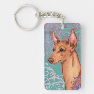 Elegant Cirneco dell'Etna Key Ring