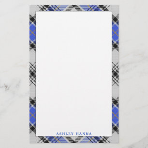 Elegant Clan Hannay Tartan Plaid Stationery