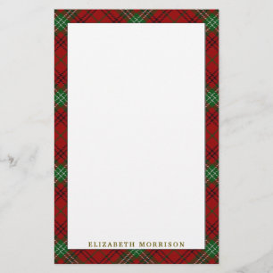 Elegant Clan Morrison Tartan Plaid Stationery