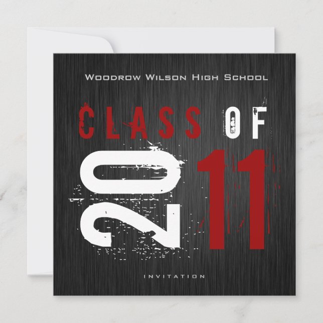 Elegant Class of 2011 Graduation Invitation (Front)