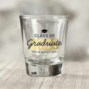 Elegant Class of 2025 Graduation Gift Shot Glass