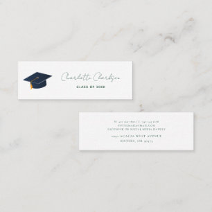 Elegant Class of 2026 Academic Graduate Path Calling Card