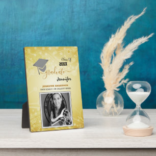 Elegant Class of 20XX, Photo, Topper Graduation Plaque