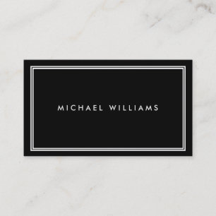 Elegant Classic Black Business Card
