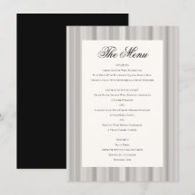 Elegant Classic Black Cream White Wedding Dinner