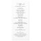 Elegant Classic Black & White Wedding Program