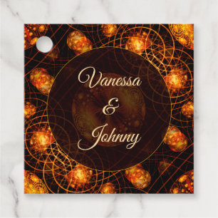 Elegant Classic Boho Modern Gold #901 Wedding Favour Tags