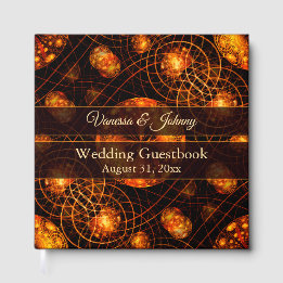 Elegant Classic Boho Modern Gold #901 Wedding Guest Book