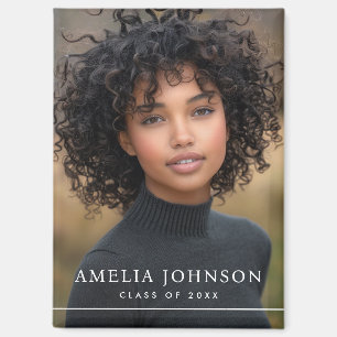 Elegant classic border graduation graduate photo magnet
