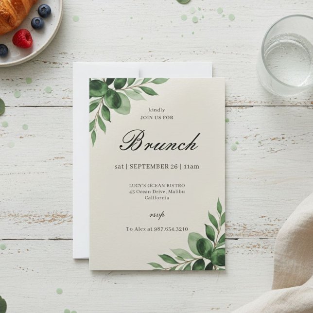Elegant Classic Brunch Invitation (Creator Uploaded)