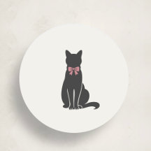 Elegant Classic Cat Seal Sticker