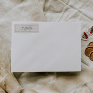 Elegant Classic Chic Gray Return Address Label