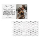 elegant classic chic thank you wedding photo  note