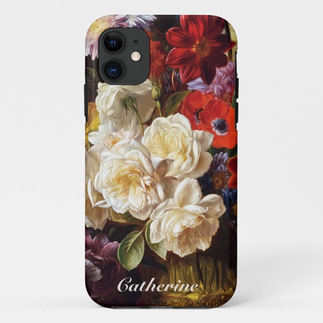 Elegant Classic Dutch Master White Roses Art Case-Mate iPhone Case (Back)