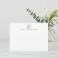 Elegant Classic Family Monogram Minimalist Wedding