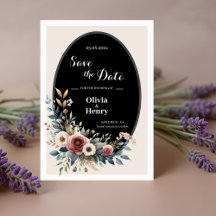 Elegant Classic Floral Rustic Wedding Save Date 4