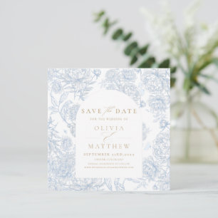 Elegant Classic French Floral Save The Date
