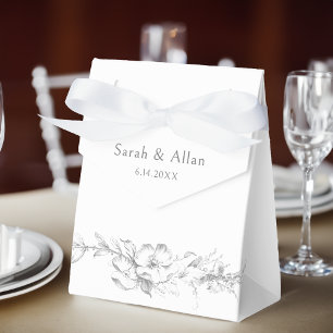 Elegant Classic French Rococo Floral Favour Box