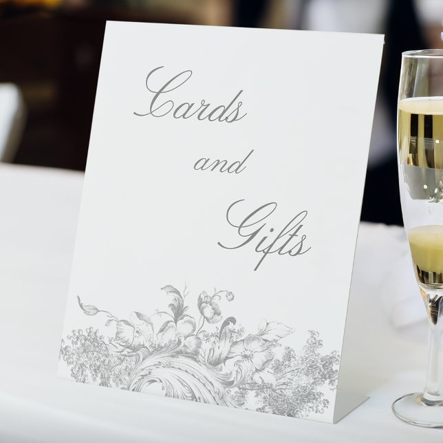 Elegant Classic French Rococo Floral Pedestal Sign (Creator Uploaded)