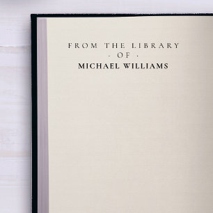 Elegant Classic From The Library Of Custom Name Self-inking Stamp