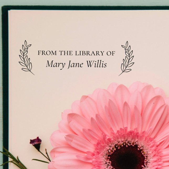 Elegant Classic "From the Library Of" Self-inking Stamp (Creator Uploaded)