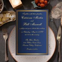 Elegant Classic Gold Foil Wedding Invitation