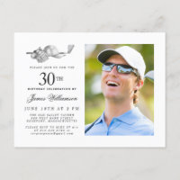 Elegant Classic Golf 30th Birthday Party Photo
