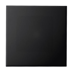 Elegant Classic Jet Black Solid Colour Ceramic Tile