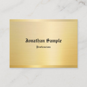 Elegant Classic Look Old Text Gold Template Business Card