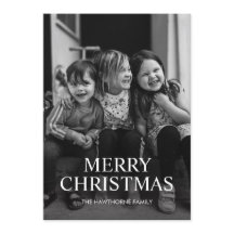 Elegant Classic Merry Christmas Photo