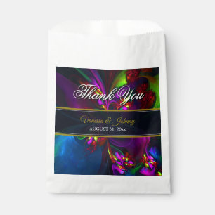 Elegant Classic Modern Floral Pattern #902 Wedding Favour Bag