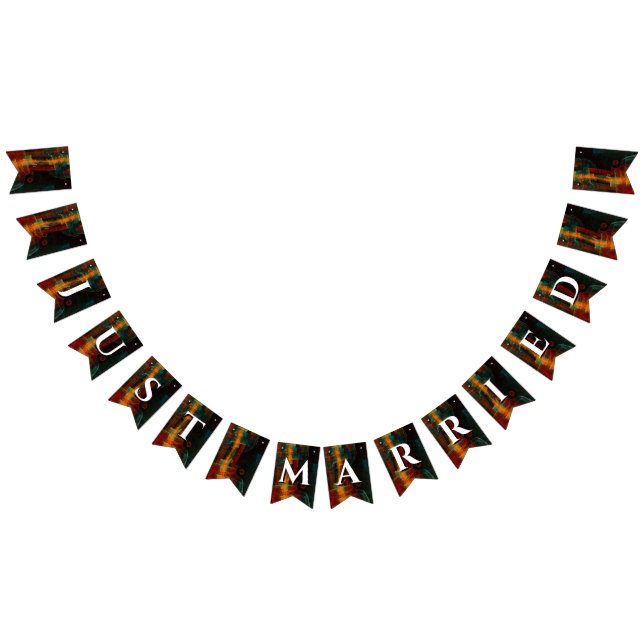 Elegant Classic Modern Trendy Pattern #903 Wedding Bunting (All)
